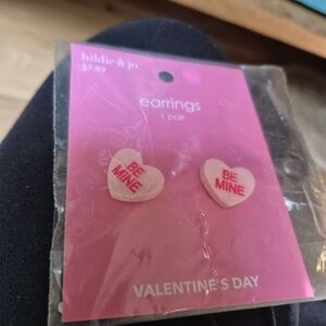 Hildie & Jo Pink Heart Earrings